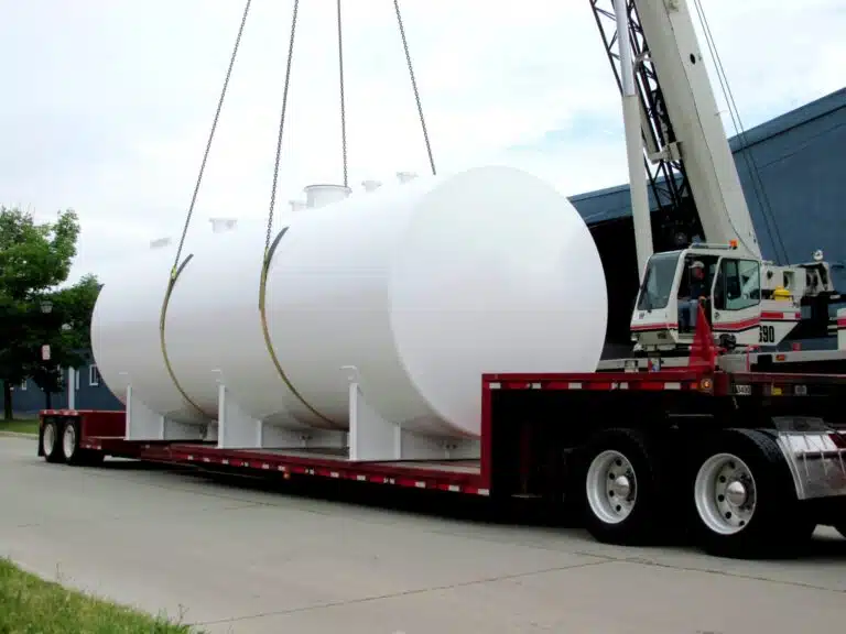 White Rubber Lined Tank